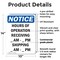 Signmission Hours Of Operation Receiving _, 10 in W x Rectangle, Plastic OS-2PACK-NS-P-1014-V-13546 - alternate 5